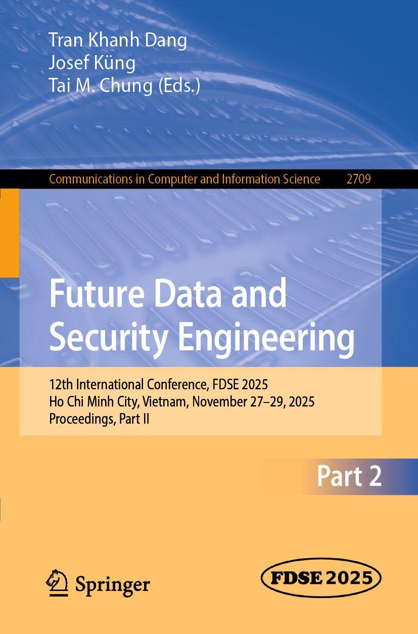 Knjiga Future Data and Security Engineering Tran Khanh Dang
