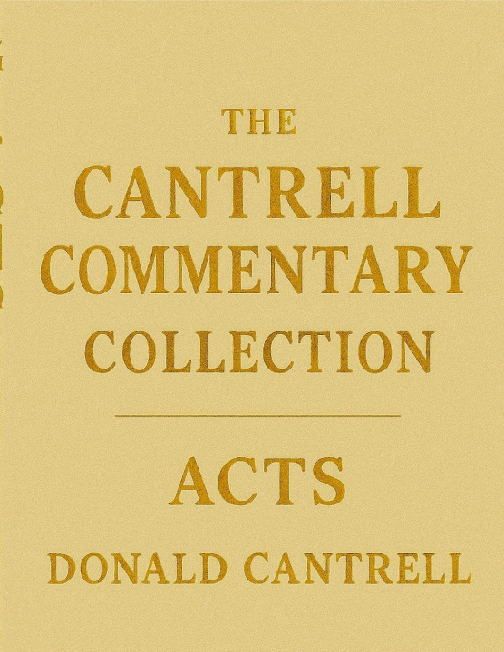 Kniha Cantrell's Commentary Acts Donald Cantrell