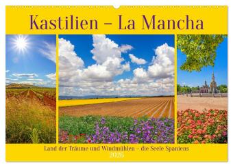 Kalendár/Diár Kastilien - La Mancha (Wandkalender 2026 DIN A2 quer), CALVENDO Monatskalender Calvendo