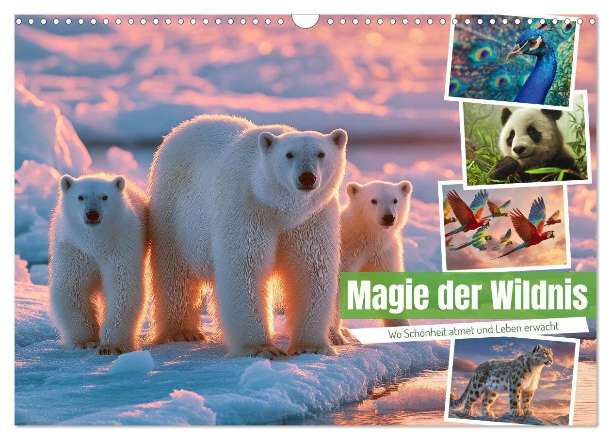 Kalendár/Diár Magie der Wildnis (Wandkalender 2026 DIN A3 quer), CALVENDO Monatskalender Calvendo