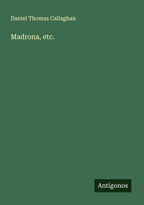 Kniha Madrona, etc. 