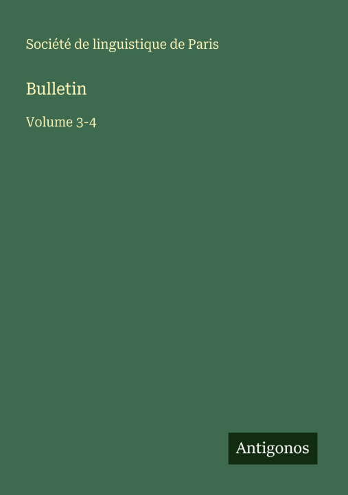 Knjiga Bulletin Société de linguistique de Paris