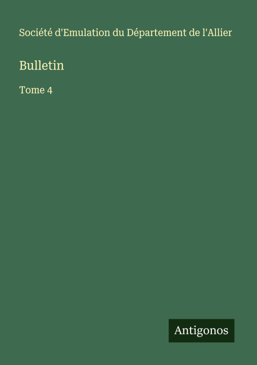 Libro Bulletin Société d'Emulation