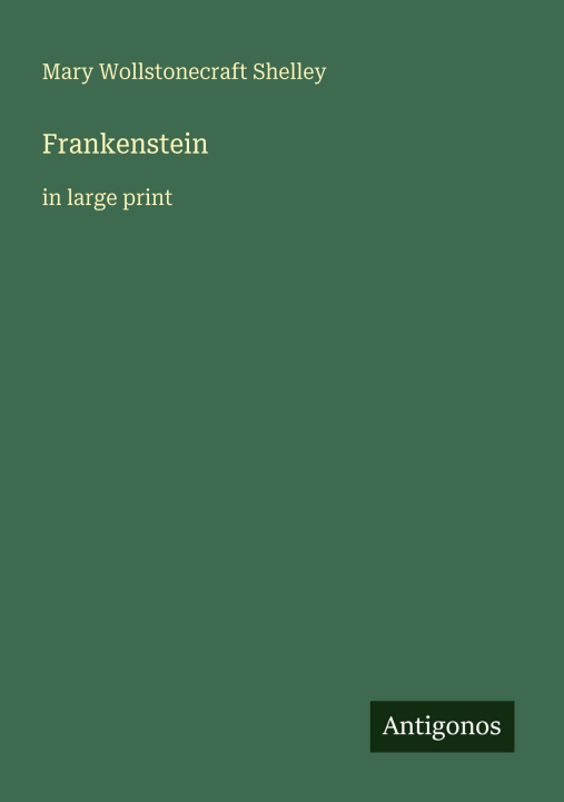 Kniha Frankenstein 