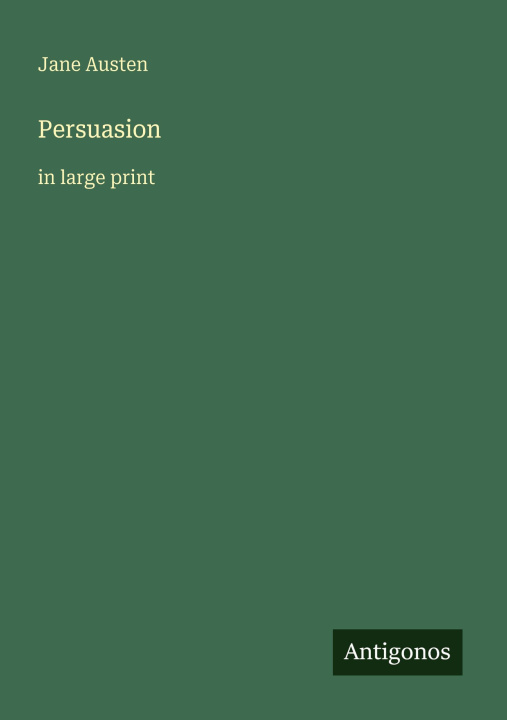 Kniha Persuasion 