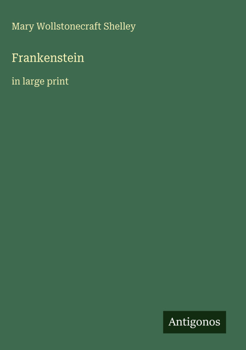 Kniha Frankenstein 