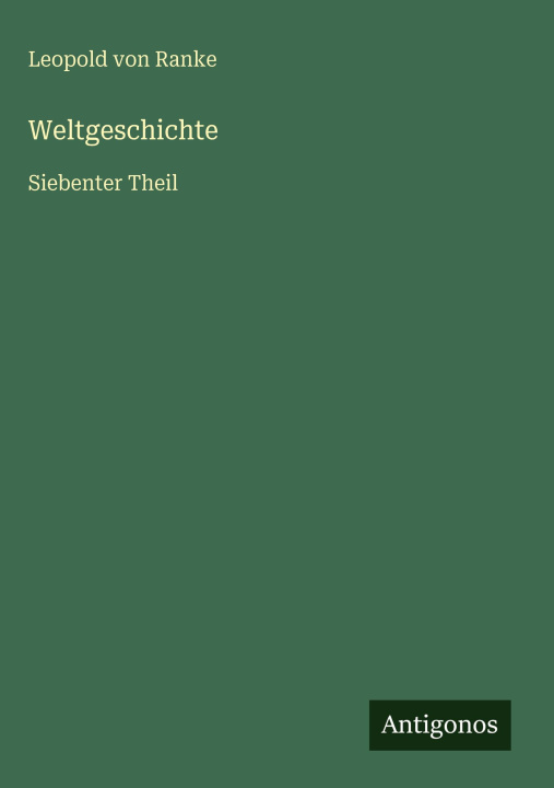 Carte Weltgeschichte Leopold von Ranke