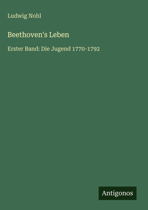 Book Beethoven's Leben Ludwig Nohl