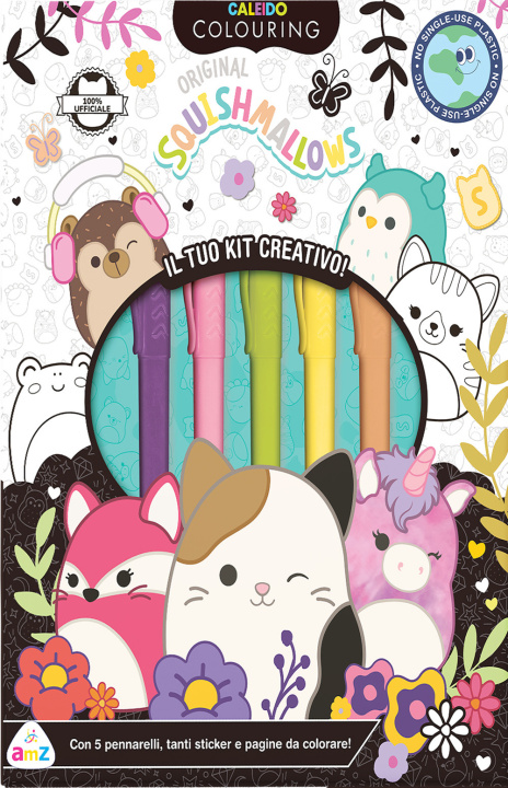 Buch Squishmallows. Caleido colouring. Il tuo kit creativo 