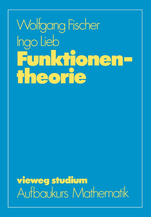 Kniha Funktionentheorie Wolfgang Fischer