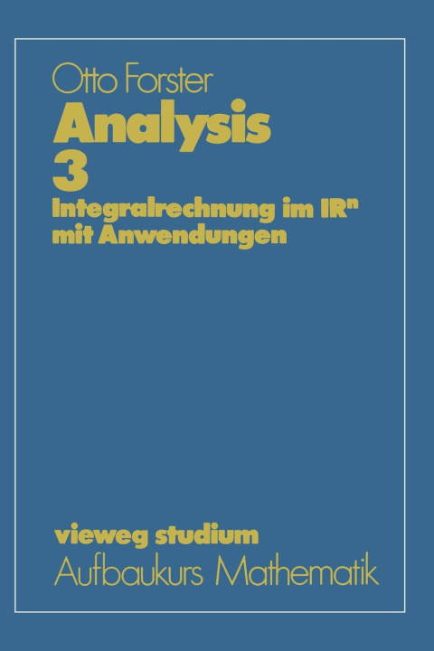 Книга Analysis 3 Otto Forster