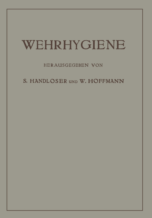 Kniha Wehrhygiene S Atmer