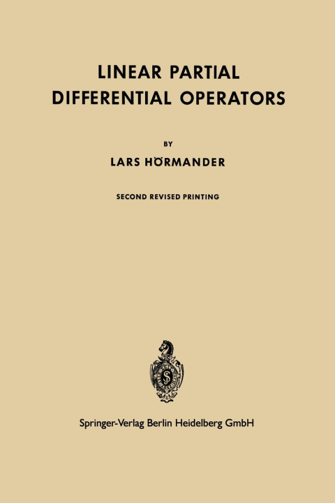 Carte Linear Partial Differential Operators Lars Hormander