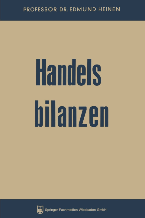Kniha Handelsbilanzen Edmund Heinen