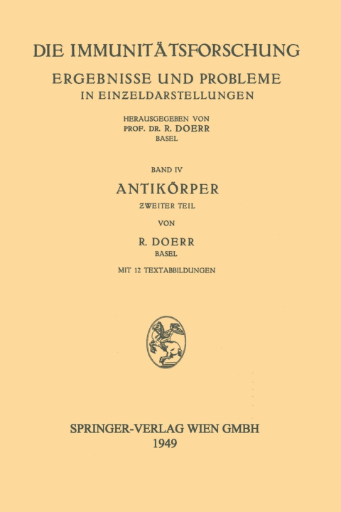 Knjiga Antikorper Robert Doerr