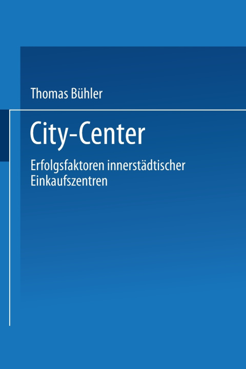 Kniha City-Center Thomas Buhler