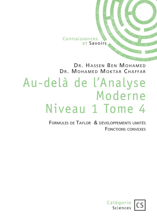 Knjiga Au-delà de l'Analyse Moderne - Tome 4 Mohamed Moktar Chaffar
