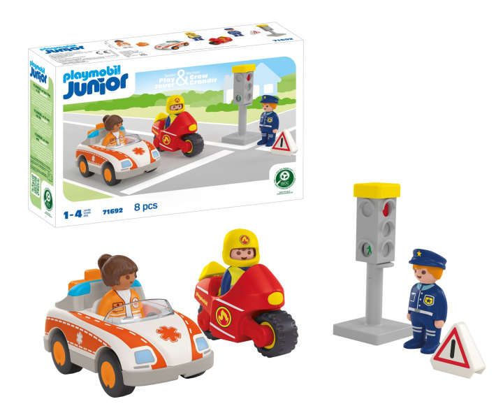 Kniha Playmobil JUNIOR Bohaterowie dnia codziennego 71692 