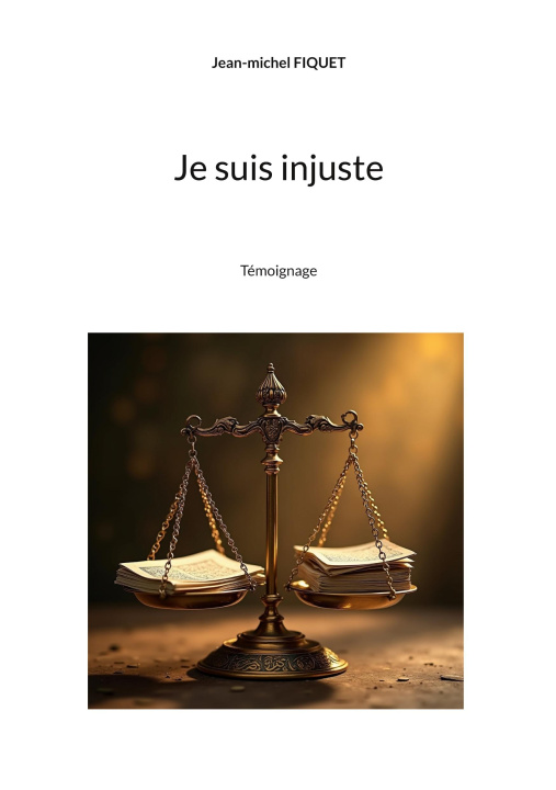 Kniha JE SUIS INJUSTE FIQUET JEAN-MICHEL