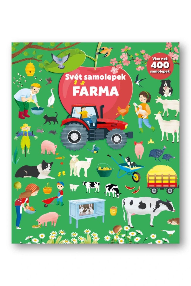 Kniha Svět samolepek Farma Silvia Colombo