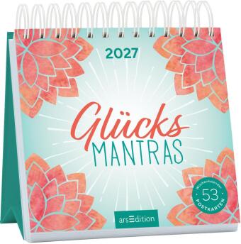 Koledar/Rokovnik Postkartenkalender Glücksmantras 2027 