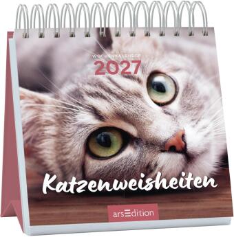 Kalendář/Diář Mini-Wochenkalender Katzenweisheiten 2027 