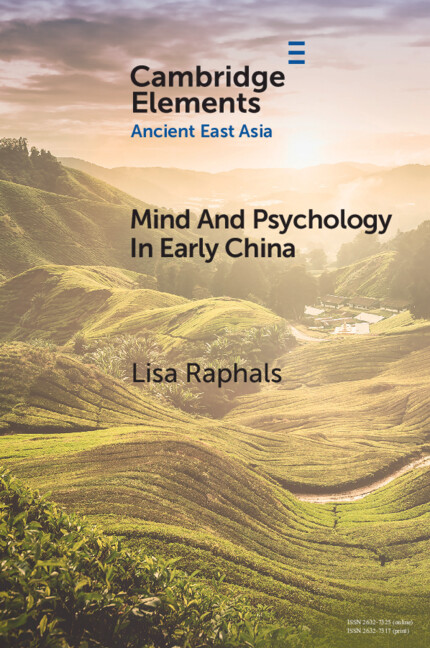 Buch Mind and Psychology in Early China Lisa Raphals