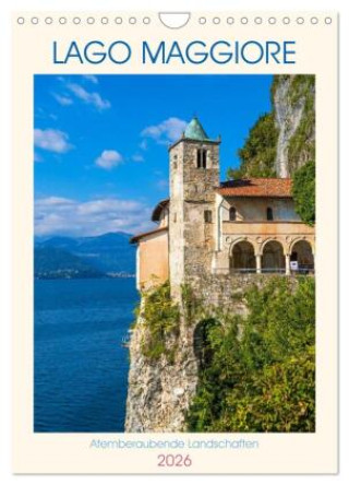 Kalendář/Diář Lago Maggiore - Atemberaubende Landschaften (Wandkalender 2026 DIN A4 hoch), CALVENDO Monatskalender Calvendo