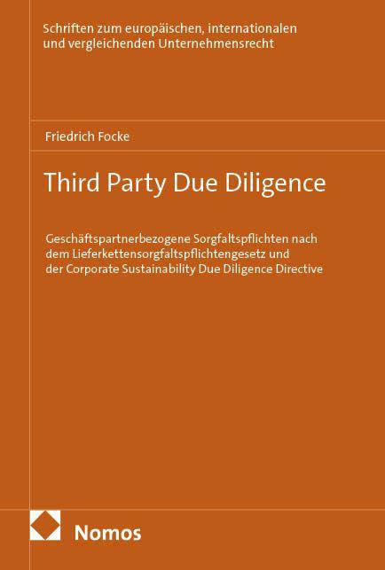 Kniha Third Party Due Diligence Friedrich Focke