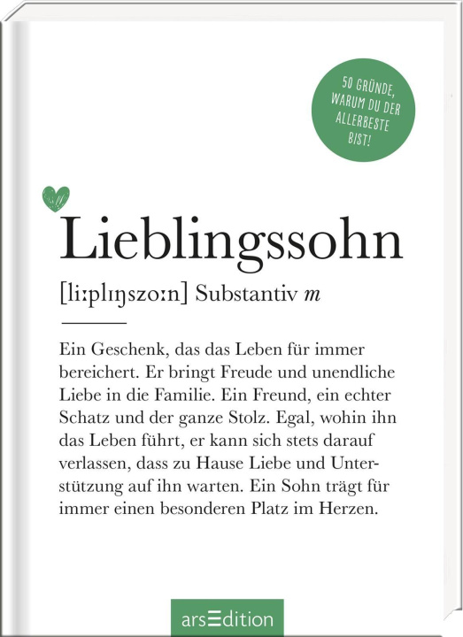 Kniha Lieblingssohn (Substantiv, m) 