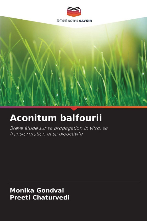 Kniha Aconitum balfourii Monika Gondval