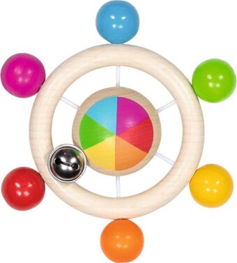 Hra/Hračka Greifling Perlenkreisel Regenbogen 
