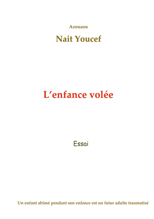 Kniha L'enfance volée Nait Youcef