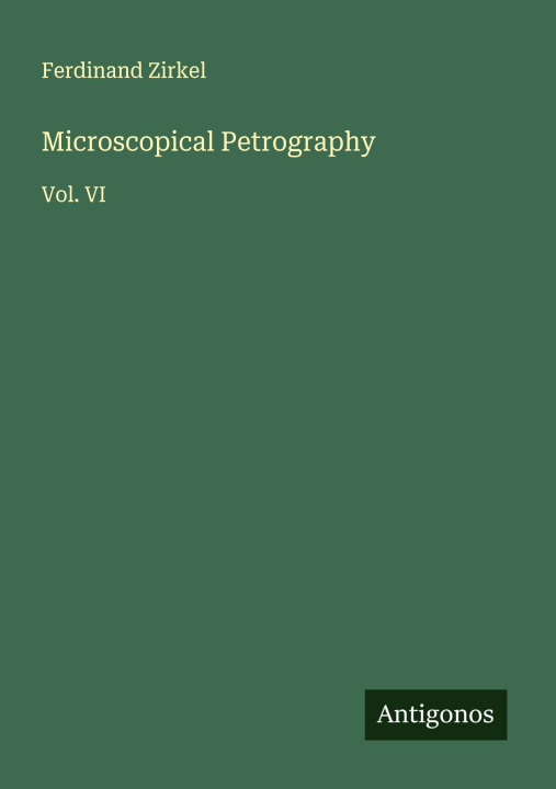 Kniha Microscopical Petrography 