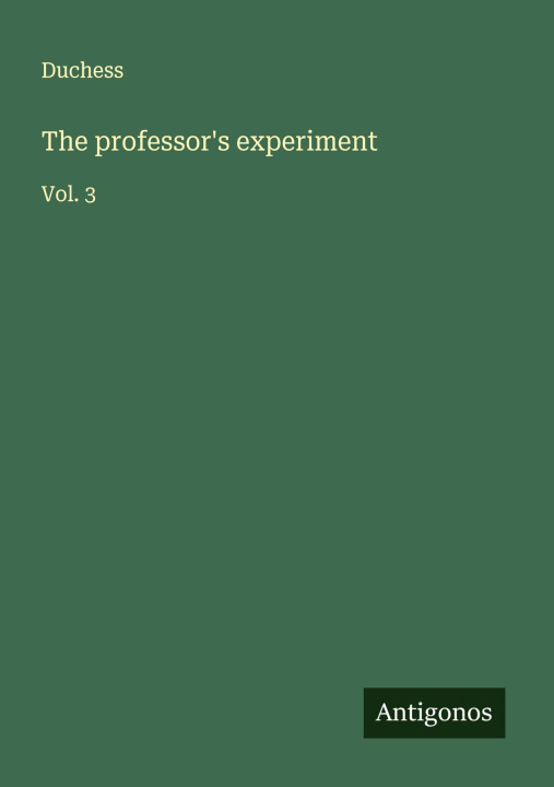 Knjiga The professor's experiment 