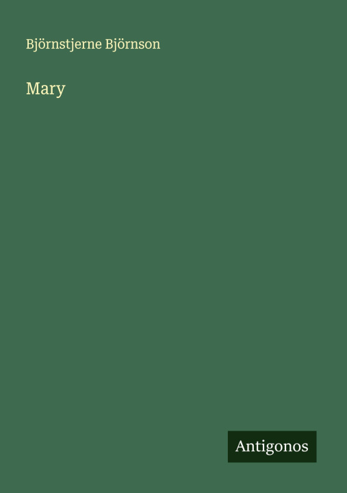 Knjiga Mary Björnstjerne Björnson