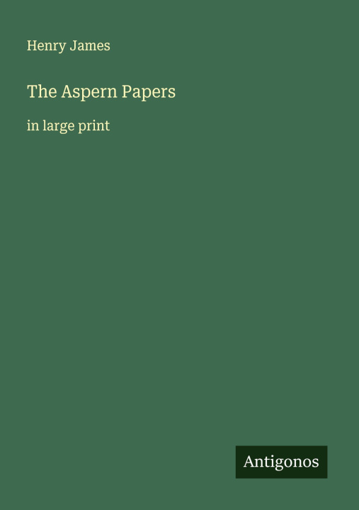 Knjiga The Aspern Papers 