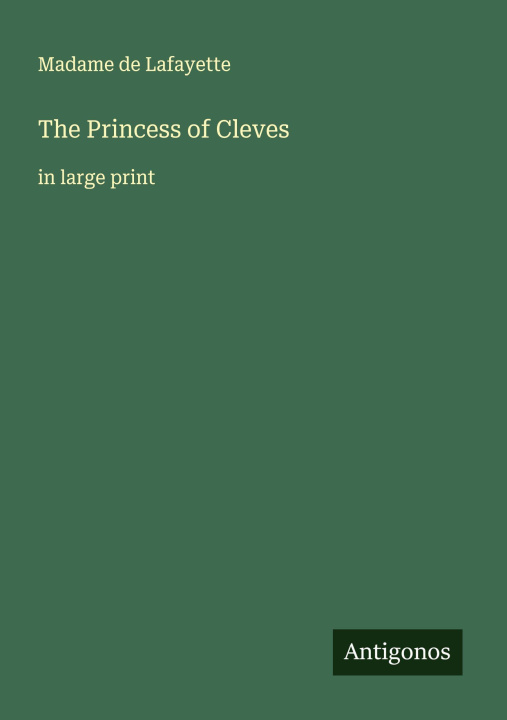 Knjiga The Princess of Cleves 
