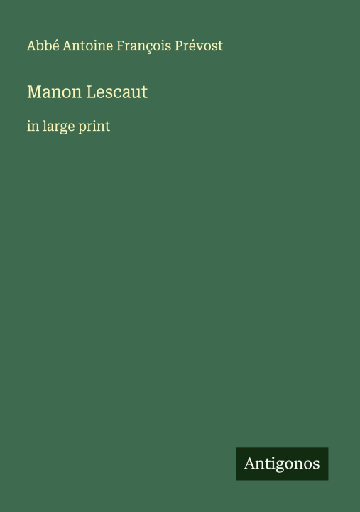 Kniha Manon Lescaut 