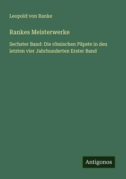 Kniha Rankes Meisterwerke 