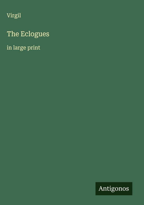 Kniha The Eclogues 