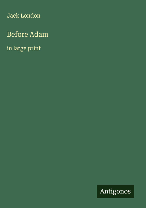 Kniha Before Adam 