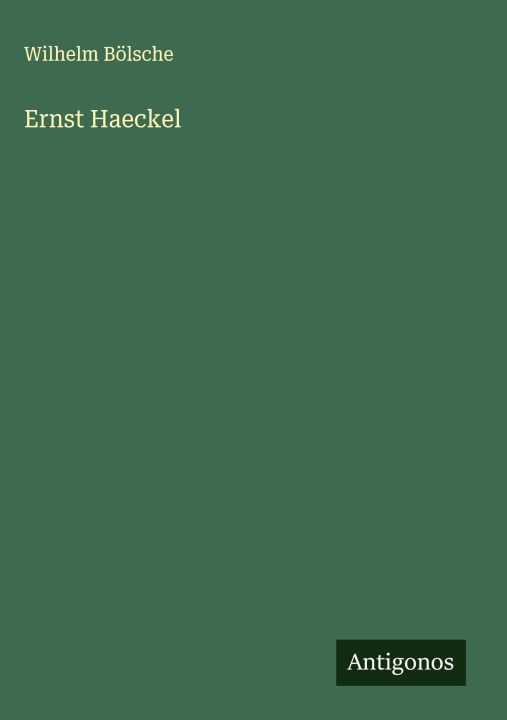 Kniha Ernst Haeckel 