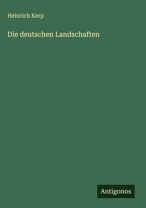 Kniha Die deutschen Landschaften 
