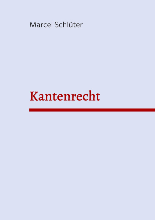Kniha Kantenrecht 