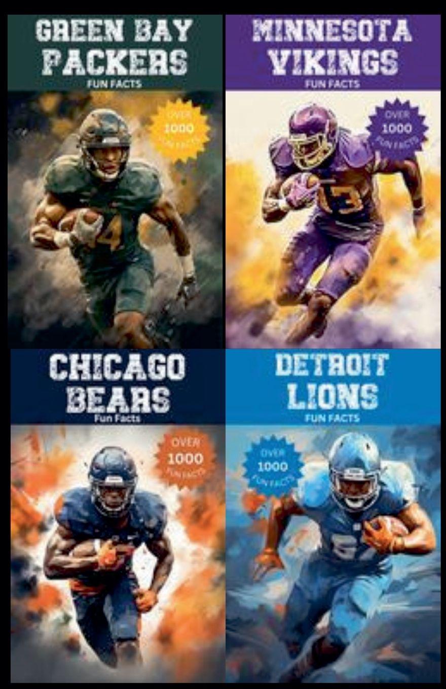 Kniha NFL Fun Facts - NFC North Bundle - 4000+ Fun Facts Trivia Ape