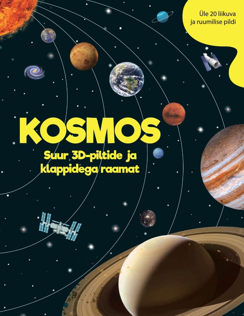 Kniha Kosmos. Suur 3d-piltide ja klappidega raamat 