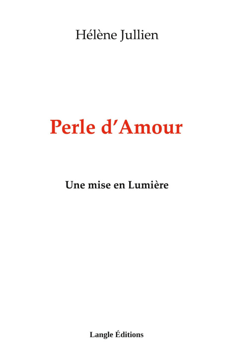 Kniha PERLE D AMOUR JULLIEN HELENE