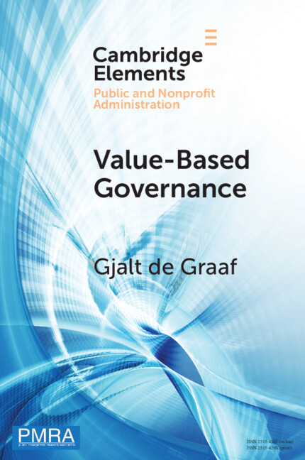 Kniha Value-Based Governance Gjalt de Graaf