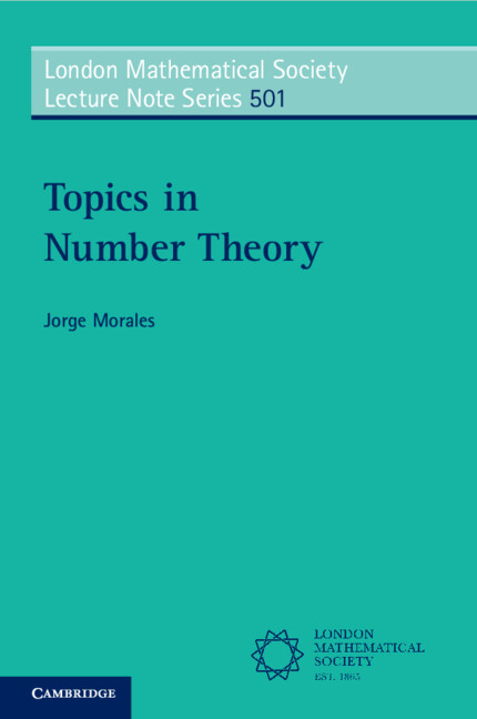 Книга Topics in Number Theory Jorge Morales